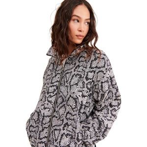 Urban Outfitters Nathan Snakeskin Animal Print Jacket XS